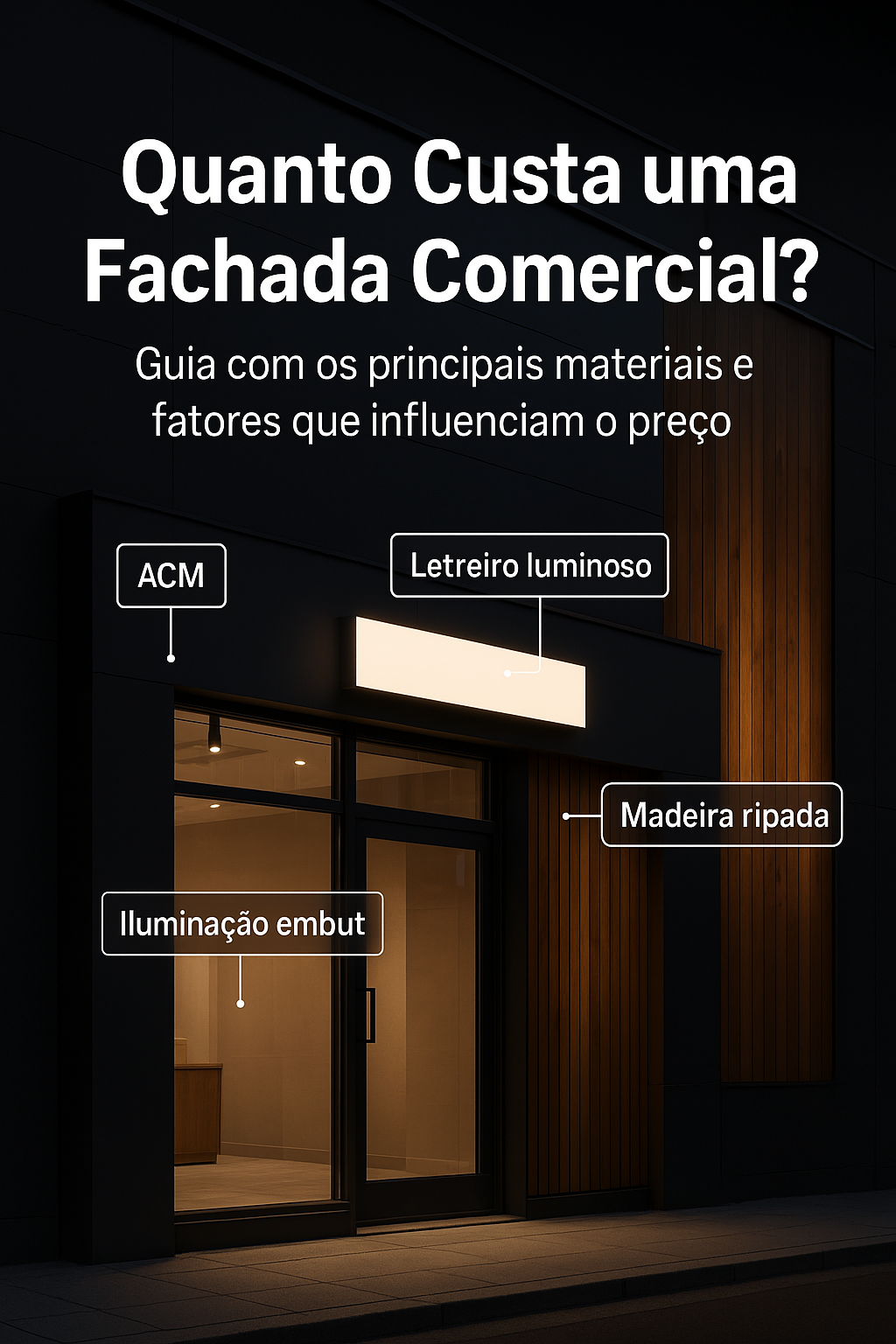 Quanto Custa Fazer uma Fachada Comercial? Guia de Preços e Fatores Que Influenciam o Valor